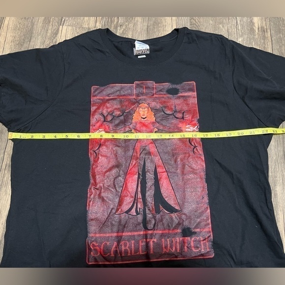Marvel Wanda Maximoff / Scarlet Witch Women’s Black Tee (Sz XXL) - Picture 4 of 9